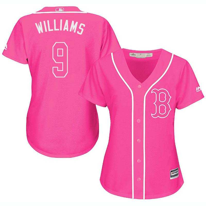 Glued Women's Boston Red Sox #9 Ted Williams Pink New Cool Base Jersey WEM,We sell and wholesale Glued Women's Boston Red Sox #9 Ted Williams Pink New Cool Base Jersey WEM on line form chian!