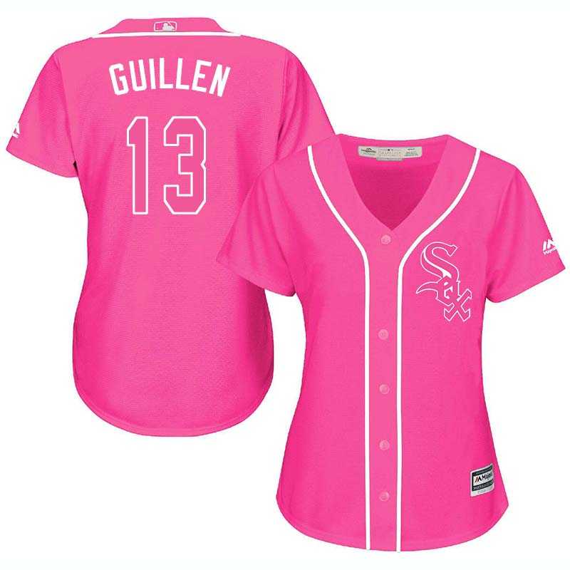 Glued Women's Chicago White Sox #13 Ozzie Guillen Pink New Cool Base Jersey WEM,We sell and wholesale Glued Women's Chicago White Sox #13 Ozzie Guillen Pink New Cool Base Jersey WEM on line form chian!