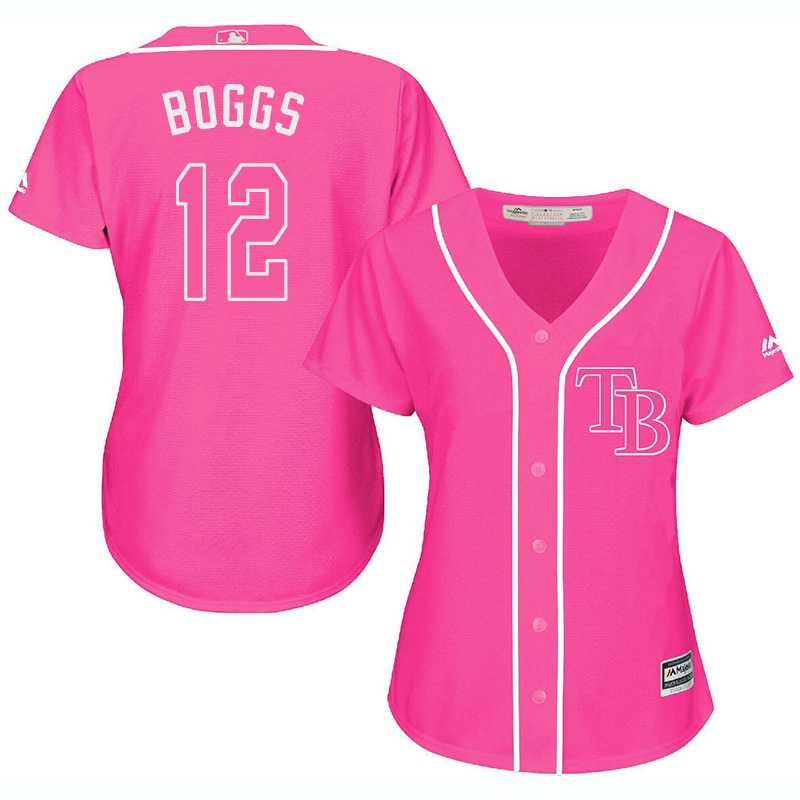 Glued Women's Tampa Bay Rays #12 Wade Boggs Pink New Cool Base Jersey WEM,We sell and wholesale Glued Women's Tampa Bay Rays #12 Wade Boggs Pink New Cool Base Jersey WEM on line form chian!