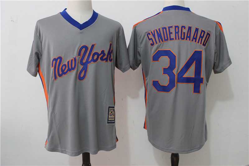 New York Mets #34 Noah Syndergaard Gray New Cool Base Cooperstown Collection Stitched Jersey,We sell and wholesale New York Mets #34 Noah Syndergaard Gray New Cool Base Cooperstown Collection Stitched Jersey on line form chian!