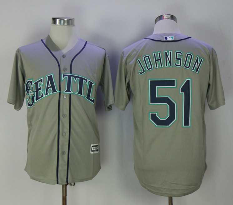Seattle Mariners #51 Randy Johnson Gray New Cool Base Stitched Jersey,We sell and wholesale Seattle Mariners #51 Randy Johnson Gray New Cool Base Stitched Jersey on line form chian!
