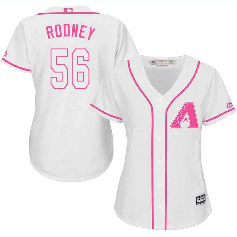 Women Arizona Diamondbacks #56 Fernando Rodney White Pink New Cool Base Jersey JiaSu,We sell and wholesale Women Arizona Diamondbacks #56 Fernando Rodney White Pink New Cool Base Jersey JiaSu on line form chian!