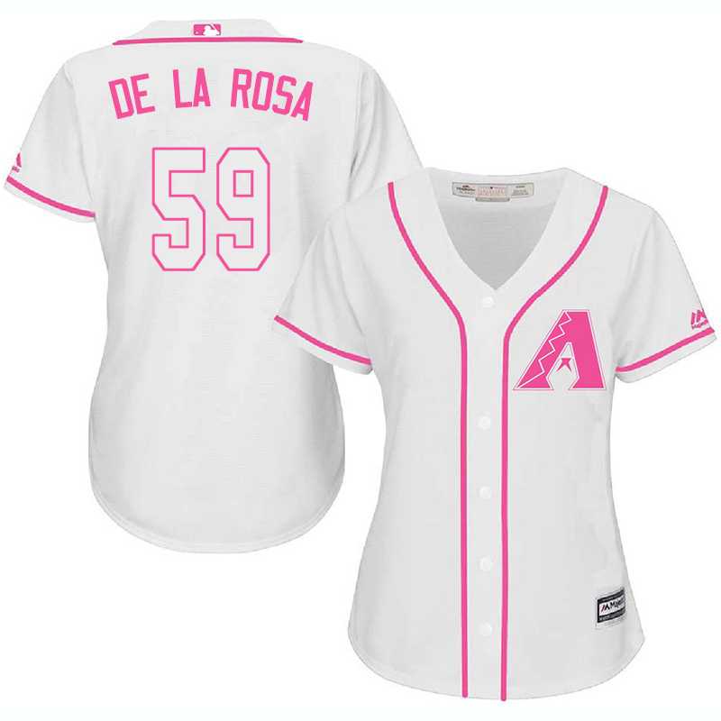 Women Arizona Diamondbacks #59 Rubby De La Rosa White Pink New Cool Base Jersey JiaSu,We sell and wholesale Women Arizona Diamondbacks #59 Rubby De La Rosa White Pink New Cool Base Jersey JiaSu on line form chian!