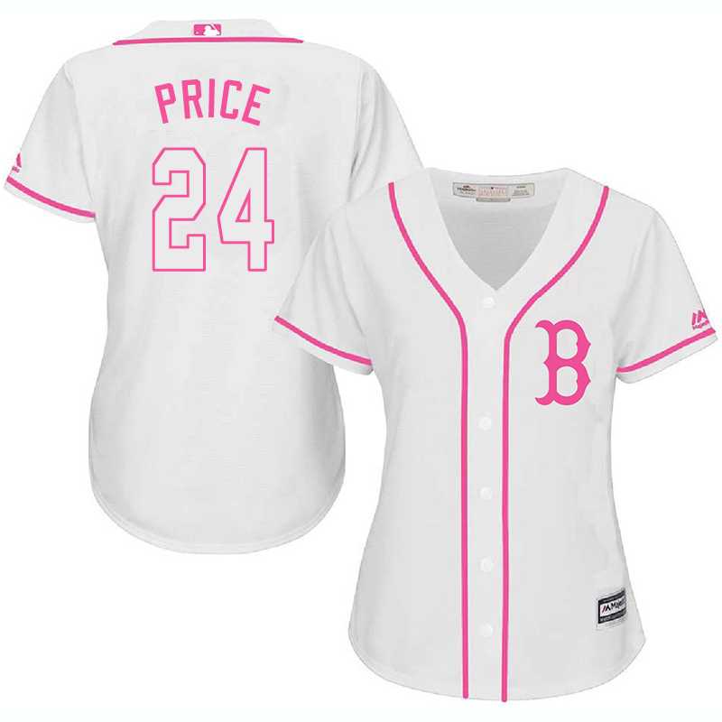 Women Boston Red Sox #24 David Price White Pink New Cool Base Jersey JiaSu,We sell and wholesale Women Boston Red Sox #24 David Price White Pink New Cool Base Jersey JiaSu on line form chian!