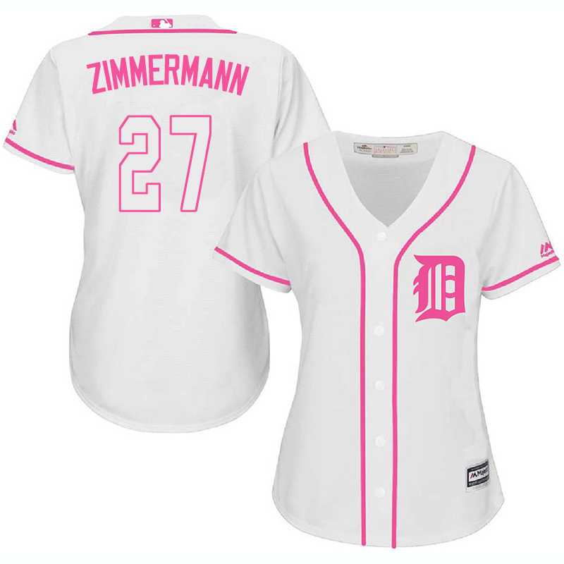 Women Detroit Tigers #27 Jordan Zimmermann White Pink New Cool Base Jersey JiaSu,We sell and wholesale Women Detroit Tigers #27 Jordan Zimmermann White Pink New Cool Base Jersey JiaSu on line form chian!