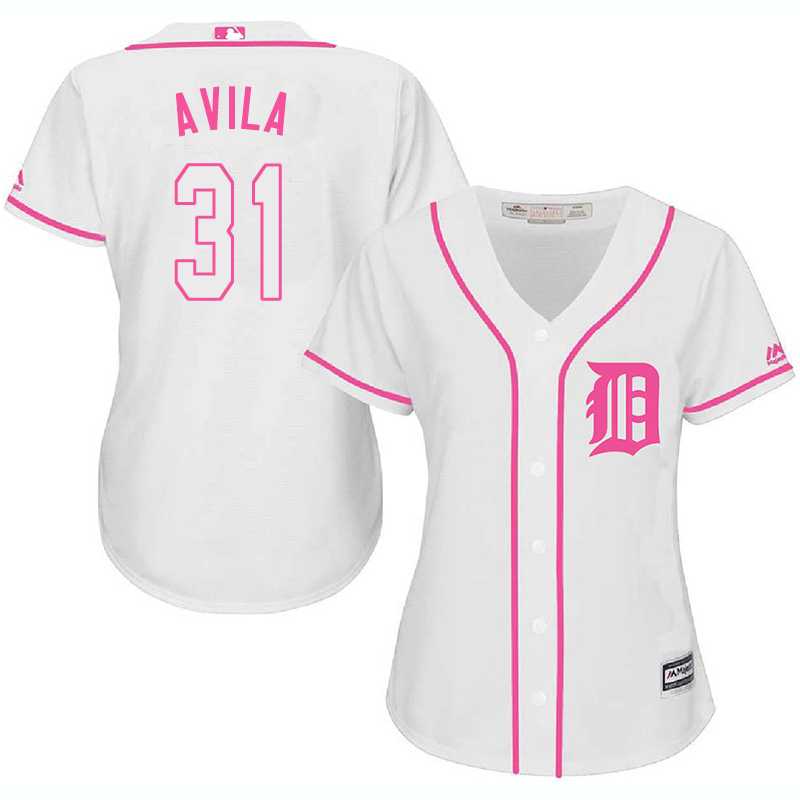 Women Detroit Tigers #31 Alex Avila White Pink New Cool Base Jersey JiaSu,We sell and wholesale Women Detroit Tigers #31 Alex Avila White Pink New Cool Base Jersey JiaSu on line form chian!