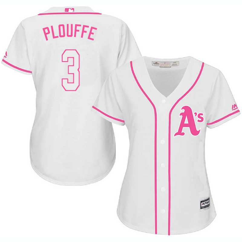 Women Oakland Athletics #3 Trevor Plouffe White Pink New Cool Base Jersey JiaSu,We sell and wholesale Women Oakland Athletics #3 Trevor Plouffe White Pink New Cool Base Jersey JiaSu on line form chian!