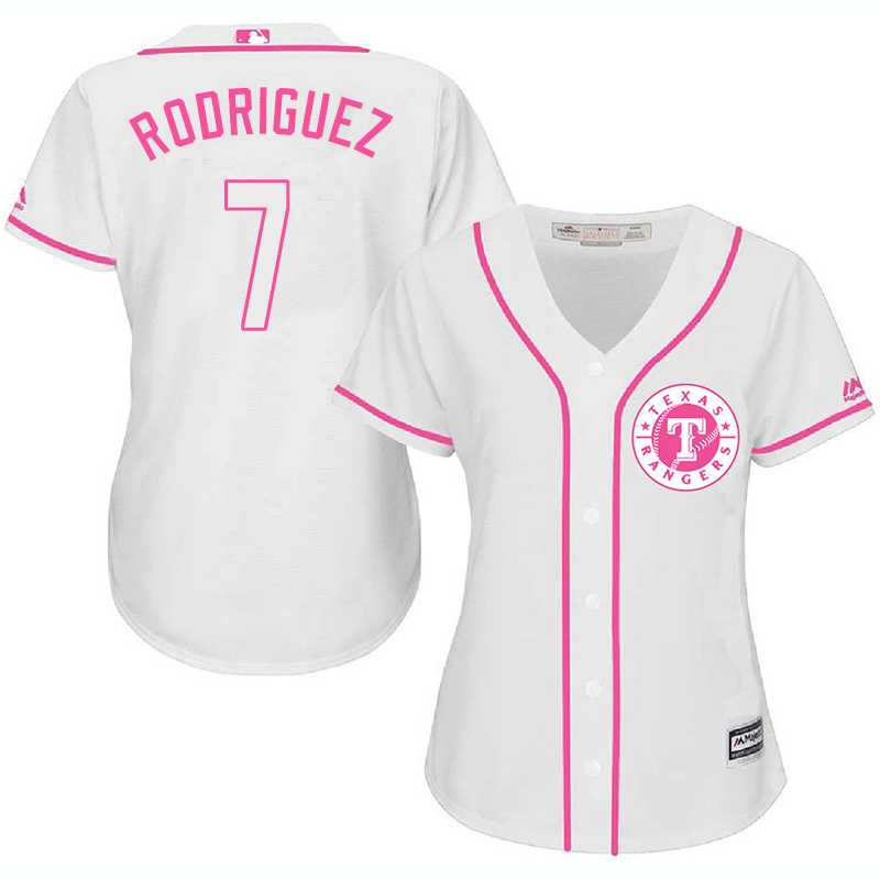 Women Texas Rangers #7 Alex Rodriguez White Pink New Cool Base Jersey JiaSu,We sell and wholesale Women Texas Rangers #7 Alex Rodriguez White Pink New Cool Base Jersey JiaSu on line form chian!