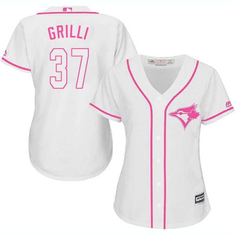 Women Toronto Blue Jays #37 Jason Grilli White Pink New Cool Base Jersey JiaSu,We sell and wholesale Women Toronto Blue Jays #37 Jason Grilli White Pink New Cool Base Jersey JiaSu on line form chian!