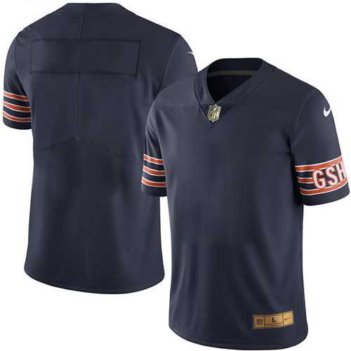 Customized Men's Nike Limited Chicago Bears Navy Gold Color Rush Stitched Jersey,We sell and wholesale Customized Men's Nike Limited Chicago Bears Navy Gold Color Rush Stitched Jersey on line form chian!
