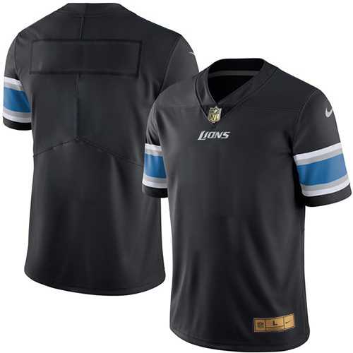 Customized Men's Nike Limited Detroit Lions Black Gold Color Rush Stitched Jersey,We sell and wholesale Customized Men's Nike Limited Detroit Lions Black Gold Color Rush Stitched Jersey on line form chian!