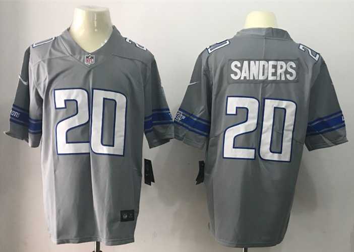 Nike Detroit Lions #20 Barry Sanders Gray Color Rush Limited Stitched Jersey,We sell and wholesale Nike Detroit Lions #20 Barry Sanders Gray Color Rush Limited Stitched Jersey on line form chian!