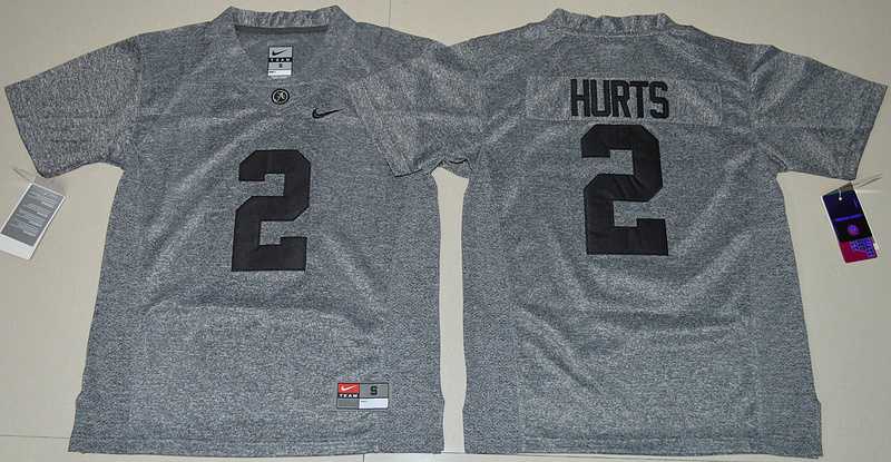 Alabama Crimson Tide #2 Jalen Hurts Grey College Football Stitched Jersey,We sell and wholesale Alabama Crimson Tide #2 Jalen Hurts Grey College Football Stitched Jersey on line form chian!