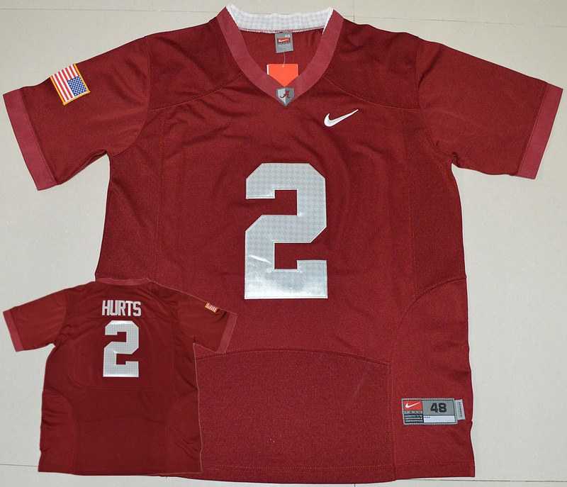 Alabama Crimson Tide #2 Jalen Hurts Red USA Flag Football Stitched Jersey,We sell and wholesale Alabama Crimson Tide #2 Jalen Hurts Red USA Flag Football Stitched Jersey on line form chian!