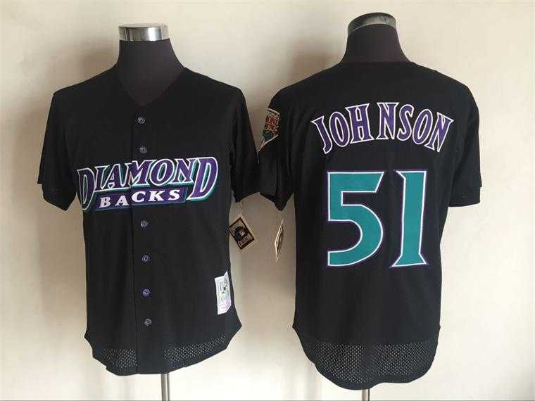 Arizona Diamondbacks #51 Randy Johnson Black Mitchell And Ness Throwback Stitched Jersey,We sell and wholesale Arizona Diamondbacks #51 Randy Johnson Black Mitchell And Ness Throwback Stitched Jersey on line form chian!
