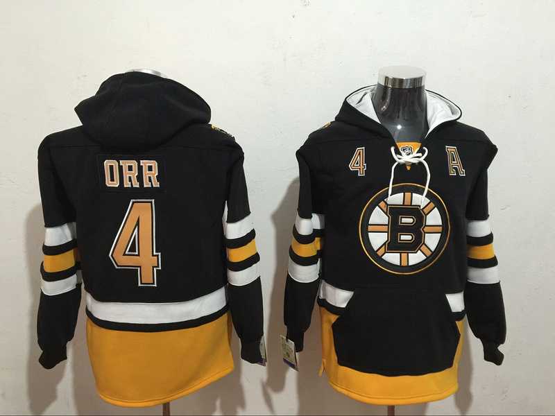 Boston Bruins #4 Bobby Orr Black All Stitched Hoodie Sweatshirt,We sell and wholesale Boston Bruins #4 Bobby Orr Black All Stitched Hoodie Sweatshirt on line form chian!