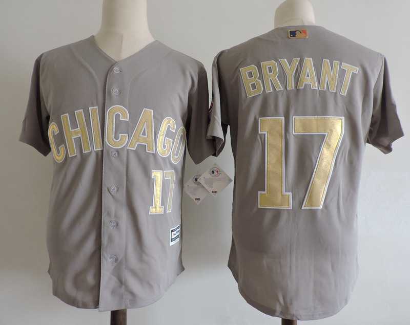Chicago Cubs #17 Kris Bryant Gray Gold Cooperstown New Cool Base Stitched Jersey,We sell and wholesale Chicago Cubs #17 Kris Bryant Gray Gold Cooperstown New Cool Base Stitched Jersey on line form chian!
