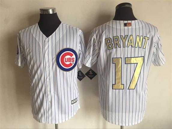 Chicago Cubs #17 Kris Bryant White World Series Champions Gold Program New Cool Base Stitched Jersey,We sell and wholesale Chicago Cubs #17 Kris Bryant White World Series Champions Gold Program New Cool Base Stitched Jersey on line form chian!