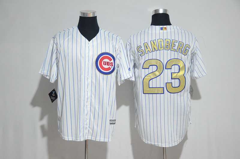 Chicago Cubs #23 Ryne Sandberg White World Series Champions Gold Program New Cool Base Stitched Jersey,We sell and wholesale Chicago Cubs #23 Ryne Sandberg White World Series Champions Gold Program New Cool Base Stitched Jersey on line form chian!