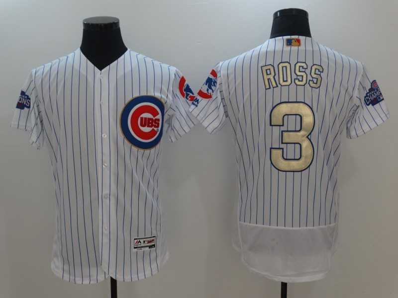 Chicago Cubs #3 David Ross White World Series Champions Gold Program Flexbase Collection Stitched Jersey,We sell and wholesale Chicago Cubs #3 David Ross White World Series Champions Gold Program Flexbase Collection Stitched Jersey on line form chian!