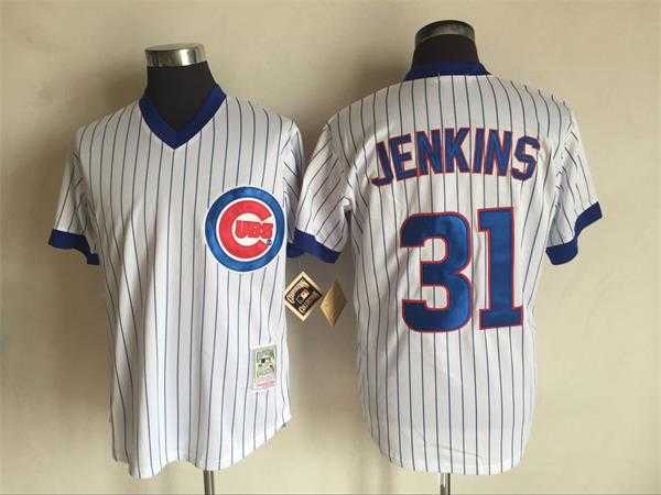 Chicago Cubs #31 Jenkins White Mitchell And Ness Throwback Pullover Stitched Jersey,We sell and wholesale Chicago Cubs #31 Jenkins White Mitchell And Ness Throwback Pullover Stitched Jersey on line form chian!