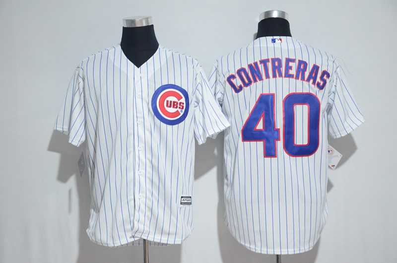 Chicago Cubs #40 Willson Contreras White New Cool Base Stitched Jersey,We sell and wholesale Chicago Cubs #40 Willson Contreras White New Cool Base Stitched Jersey on line form chian!