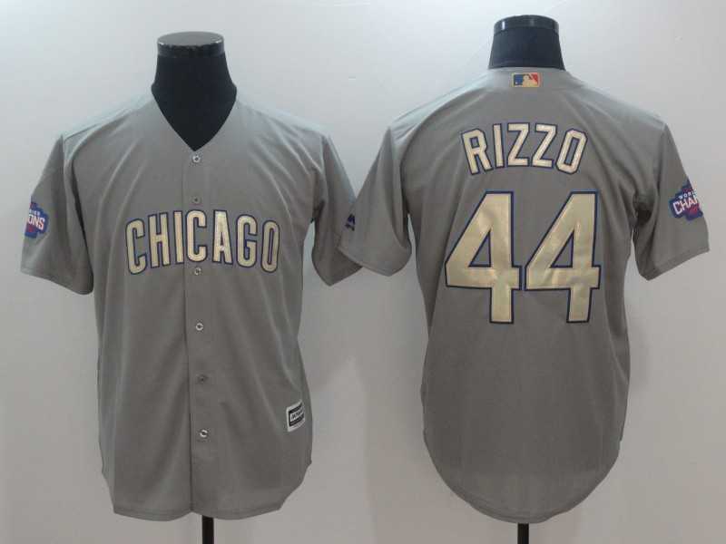 Chicago Cubs #44 Anthony Rizzo World Series Champions Gold Program Cool Base Stitched Jersey,We sell and wholesale Chicago Cubs #44 Anthony Rizzo World Series Champions Gold Program Cool Base Stitched Jersey on line form chian!