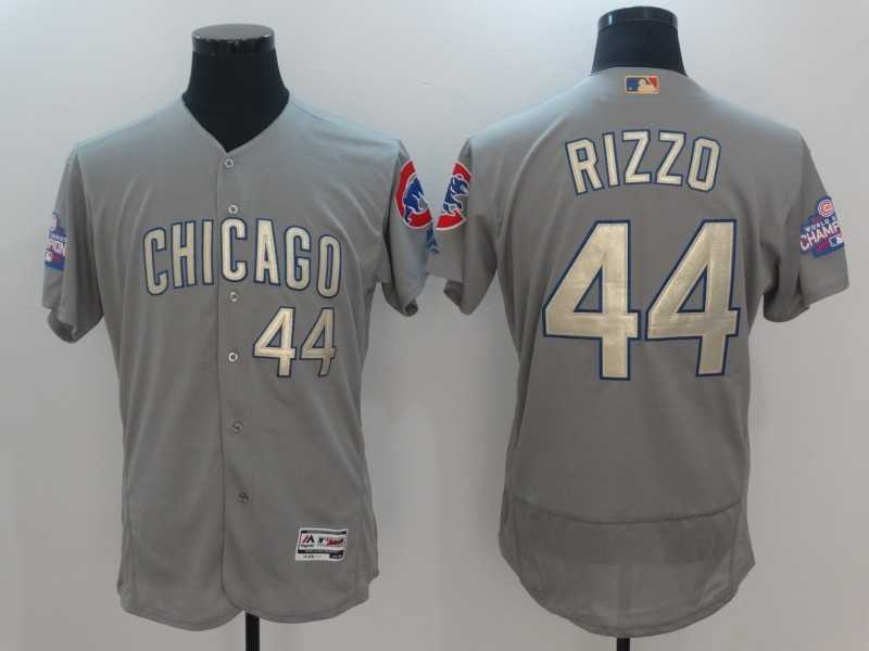 Chicago Cubs #44 Anthony Rizzo World Series Champions Gold Program Flexbase Stitched Jersey,We sell and wholesale Chicago Cubs #44 Anthony Rizzo World Series Champions Gold Program Flexbase Stitched Jersey on line form chian!