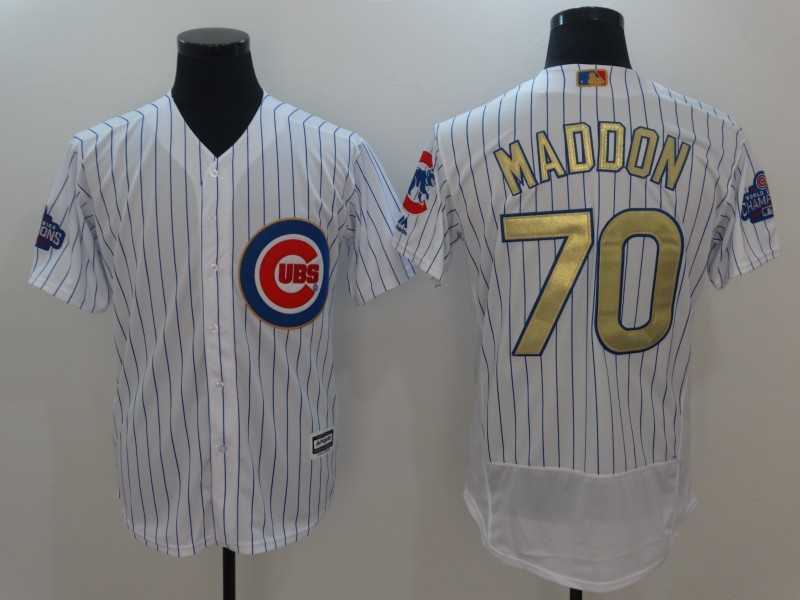 Chicago Cubs #70 Joe Maddon White World Series Champions Gold Program Flexbase Collection Stitched Jersey,We sell and wholesale Chicago Cubs #70 Joe Maddon White World Series Champions Gold Program Flexbase Collection Stitched Jersey on line form chian!