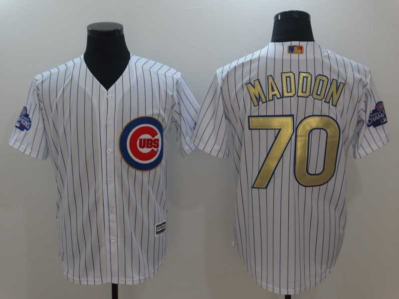 Chicago Cubs #70 Joe Maddon White World Series Champions Gold Program New Cool Base Stitched Jersey,We sell and wholesale Chicago Cubs #70 Joe Maddon White World Series Champions Gold Program New Cool Base Stitched Jersey on line form chian!
