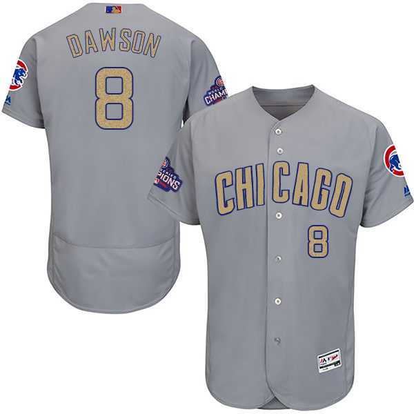 Chicago Cubs #8 Andre Dawson World Series Champions Gold Program Flexbase Stitched Jersey JiaSu,We sell and wholesale Chicago Cubs #8 Andre Dawson World Series Champions Gold Program Flexbase Stitched Jersey JiaSu on line form chian!