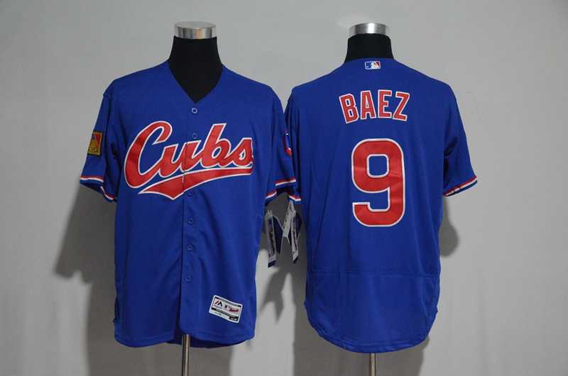 Chicago Cubs #9 Javier Baez Blue New Cool Base Stitched MLB Jersey,We sell and wholesale Chicago Cubs #9 Javier Baez Blue New Cool Base Stitched MLB Jersey on line form chian!