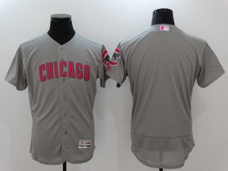 Chicago Cubs Blank Gray Mother's Day Flexbase Stitched Jersey,We sell and wholesale Chicago Cubs Blank Gray Mother's Day Flexbase Stitched Jersey on line form chian!