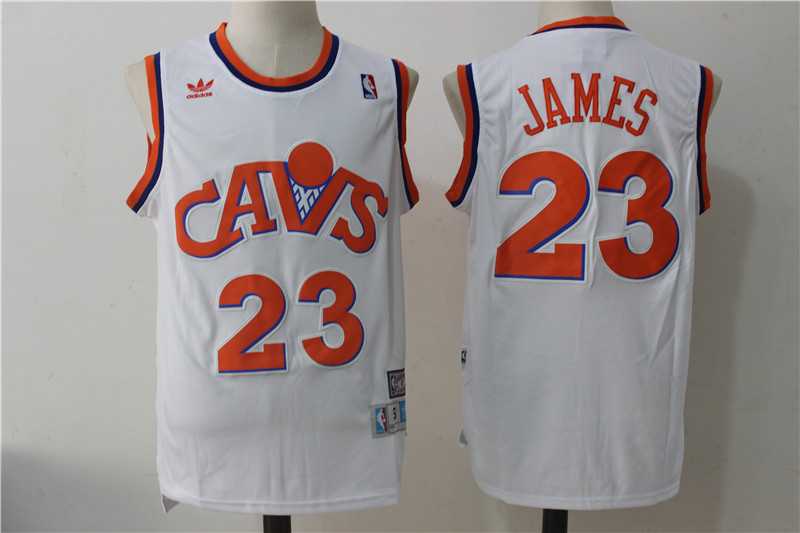 Cleveland Cavaliers #23 Lebron James White Hardwood Classics Swingman Stitched Jersey,We sell and wholesale Cleveland Cavaliers #23 Lebron James White Hardwood Classics Swingman Stitched Jersey on line form chian!