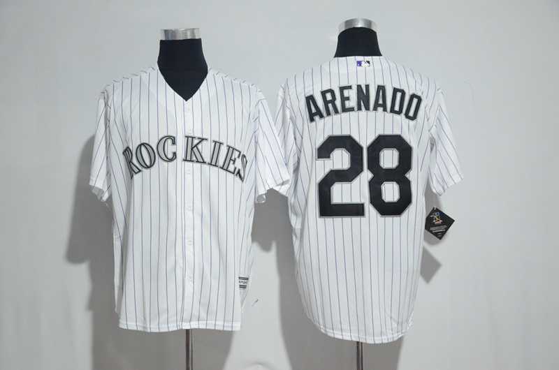 Colorado Rockies #28 Nolan Arenado White New Cool Base Stitched Jersey,We sell and wholesale Colorado Rockies #28 Nolan Arenado White New Cool Base Stitched Jersey on line form chian!