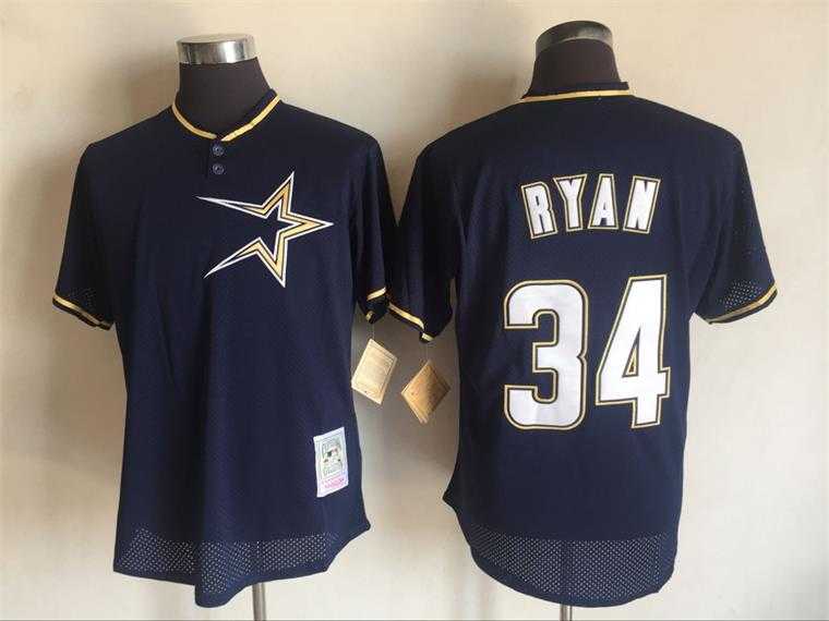 Houston Astros #34 Nolan Ryan Navy Blue Mitchell And Ness Throwback Pullover Stitched Jersey,We sell and wholesale Houston Astros #34 Nolan Ryan Navy Blue Mitchell And Ness Throwback Pullover Stitched Jersey on line form chian!