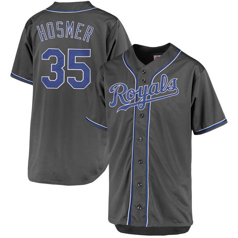 Kansas City Royals #35 Eric Hosmer Gray 2017 New Cool Base Stitched MLB Jersey JiaSu,We sell and wholesale Kansas City Royals #35 Eric Hosmer Gray 2017 New Cool Base Stitched MLB Jersey JiaSu on line form chian!