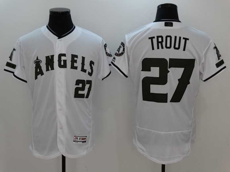 Los Angeles Angels of Anaheim #27 Mike Trout White 2017 Memorial Day Flexbase Player Jersey,We sell and wholesale Los Angeles Angels of Anaheim #27 Mike Trout White 2017 Memorial Day Flexbase Player Jersey on line form chian!