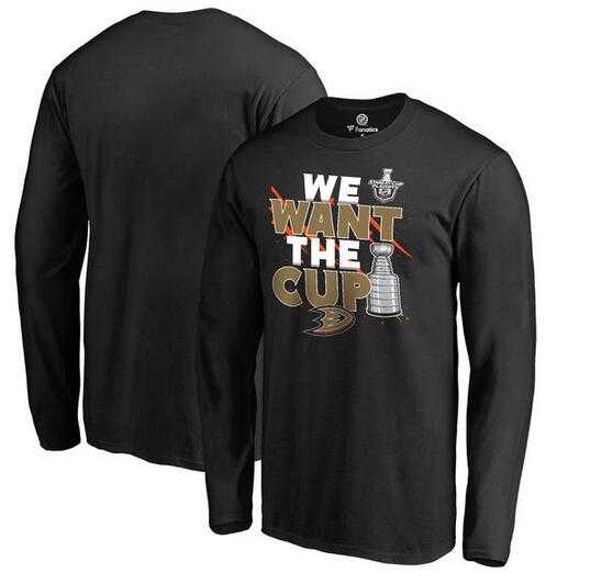 Men's Anaheim Ducks Fanatics Branded 2017 NHL Stanley Cup Playoff Participant Blue Line Long Sleeve T Shirt Black FengYun,We sell and wholesale Men's Anaheim Ducks Fanatics Branded 2017 NHL Stanley Cup Playoff Participant Blue Line Long Sleeve T Shirt Black FengYun on line form chian!