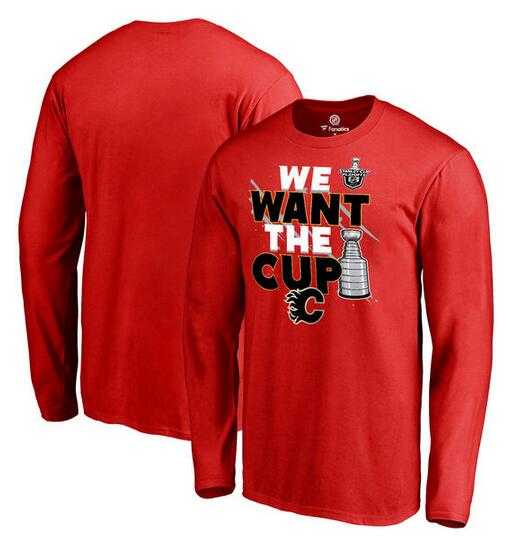 Men's Calgary Flames Fanatics Branded 2017 NHL Stanley Cup Playoff Participant Blue Line Long Sleeve T Shirt Red FengYun,We sell and wholesale Men's Calgary Flames Fanatics Branded 2017 NHL Stanley Cup Playoff Participant Blue Line Long Sleeve T Shirt Red FengYun on line form chian!