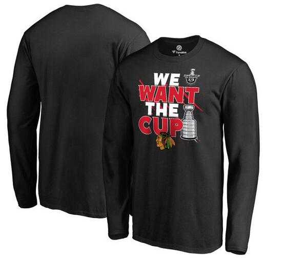 Men's Chicago Blackhawks Fanatics Branded 2017 NHL Stanley Cup Playoff Participant Blue Line Long Sleeve T Shirt Black FengYun,We sell and wholesale Men's Chicago Blackhawks Fanatics Branded 2017 NHL Stanley Cup Playoff Participant Blue Line Long Sleeve T Shirt Black FengYun on line form chian!