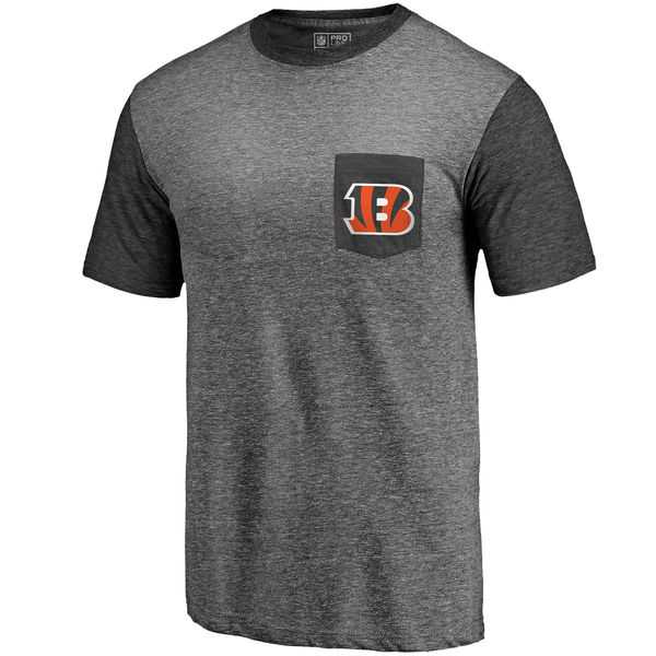 Men's Cincinnati Bengals Pro Line by Fanatics Branded Heathered Gray Black Refresh Pocket T-Shirt FengYun,We sell and wholesale Men's Cincinnati Bengals Pro Line by Fanatics Branded Heathered Gray Black Refresh Pocket T-Shirt FengYun on line form chian!
