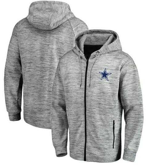 Men's Dallas Cowboys Pro Line by Fanatics Branded Space Dye Performance Full Zip Hoodie Heathered Gray FengYun,We sell and wholesale Men's Dallas Cowboys Pro Line by Fanatics Branded Space Dye Performance Full Zip Hoodie Heathered Gray FengYun on line form chian!