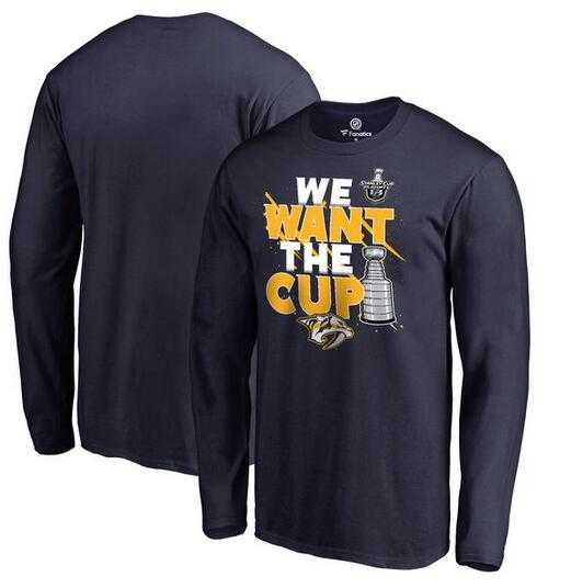 Men's Nashville Predators Fanatics Branded 2017 NHL Stanley Cup Playoff Participant Blue Line Long Sleeve T Shirt Navy FengYun,We sell and wholesale Men's Nashville Predators Fanatics Branded 2017 NHL Stanley Cup Playoff Participant Blue Line Long Sleeve T Shirt Navy FengYun on line form chian!
