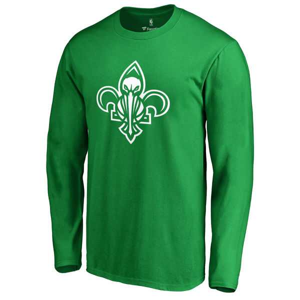 Men's New Orleans Pelicans Fanatics Branded Kelly Green St. Patrick's Day White Logo Long Sleeve T-Shirt FengYun,We sell and wholesale Men's New Orleans Pelicans Fanatics Branded Kelly Green St. Patrick's Day White Logo Long Sleeve T-Shirt FengYun on line form chian!