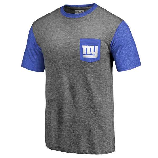 Men's New York Giants Pro Line by Fanatics Branded Heathered Gray Royal Refresh Pocket T-Shirt FengYun,We sell and wholesale Men's New York Giants Pro Line by Fanatics Branded Heathered Gray Royal Refresh Pocket T-Shirt FengYun on line form chian!