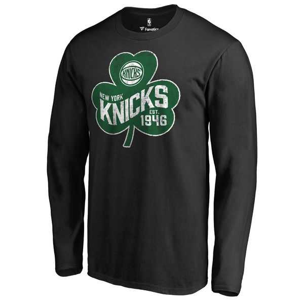 Men's New York Knicks Fanatics Branded Black Big & Tall St. Patrick's Day Paddy's Pride Long Sleeve T-Shirt FengYun,We sell and wholesale Men's New York Knicks Fanatics Branded Black Big & Tall St. Patrick's Day Paddy's Pride Long Sleeve T-Shirt FengYun on line form chian!