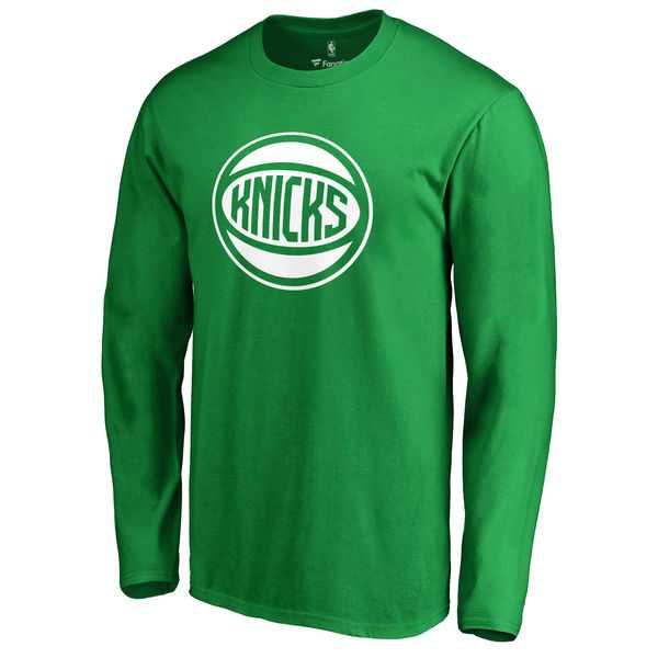 Men's New York Knicks Fanatics Branded Kelly Green St. Patrick's Day White Logo Long Sleeve T-Shirt FengYun,We sell and wholesale Men's New York Knicks Fanatics Branded Kelly Green St. Patrick's Day White Logo Long Sleeve T-Shirt FengYun on line form chian!