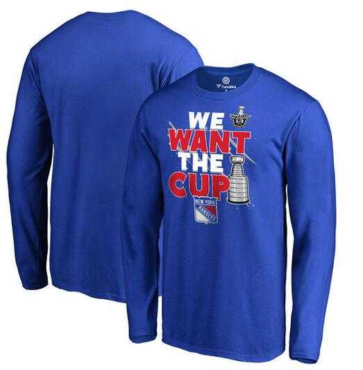 Men's New York Rangers Fanatics Branded 2017 NHL Stanley Cup Playoff Participant Blue Line Long Sleeve T Shirt Royal FengYun,We sell and wholesale Men's New York Rangers Fanatics Branded 2017 NHL Stanley Cup Playoff Participant Blue Line Long Sleeve T Shirt Royal FengYun on line form chian!