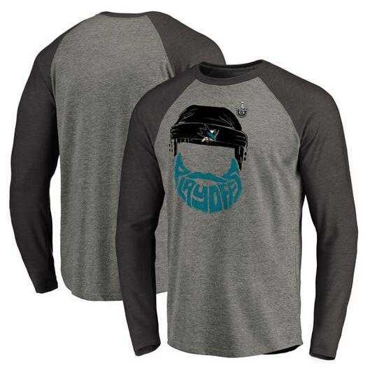 Men's San Jose Sharks 2017 Stanley Cup Playoffs Gray Long Sleeve T-Shirt FengYun,We sell and wholesale Men's San Jose Sharks 2017 Stanley Cup Playoffs Gray Long Sleeve T-Shirt FengYun on line form chian!